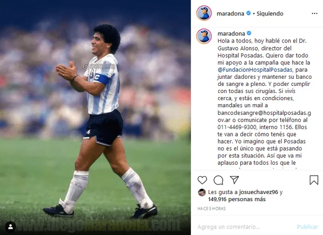 Diego Maradona Instagram