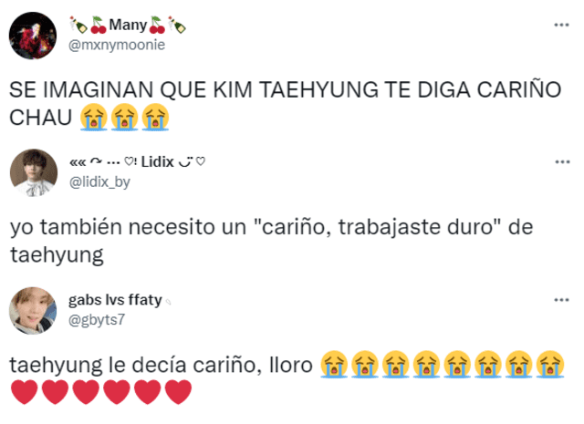 Reacción de ARMY ante el comentario de Taehyung de BTS para Choi Woo Shik. Foto: captura/Twitter