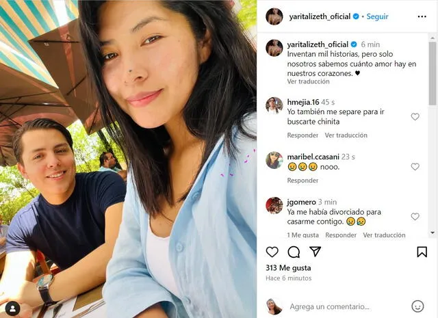 Yarita Lizeth se lució con Patric Lundberg en Instagram. Foto: Instagram / Yarita Lizeth   