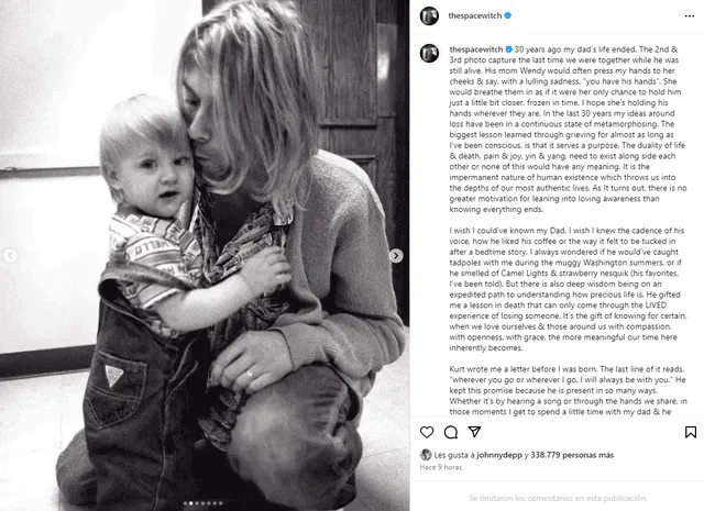  Frances Bean Cobain compartió diversas fotografías. Foto: Instagram de Frances Bean Cobain   
