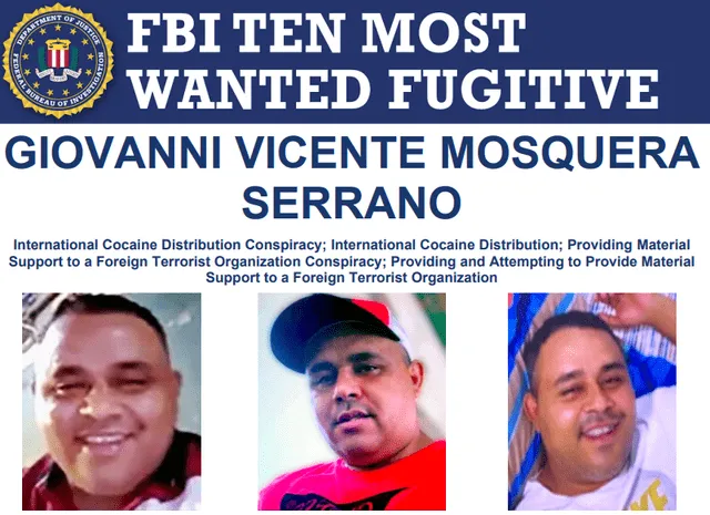 Los miembros del Tren de Aragua están presentes en varios países de Latinoamérica, según el FBI. Foto: FBI Los miembros del Tren de Aragua están presentes en varios países de Latinoamérica, según el FBI. Foto: FBI