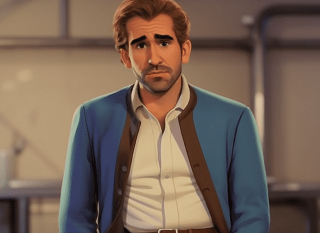  Diego Montalbán como personaje animado de Disney. Foto: Midjourney<br> 