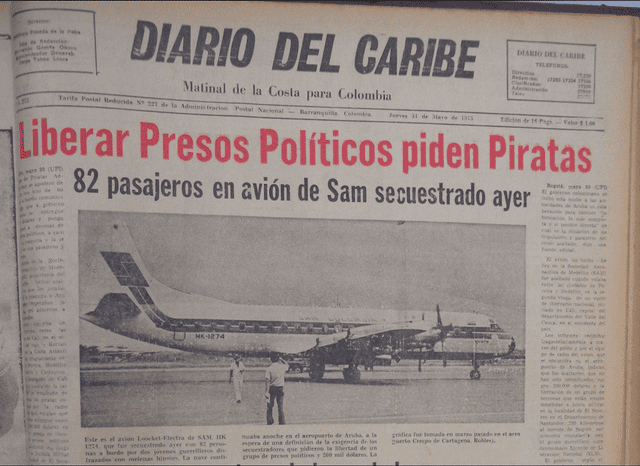 En 1973, Colombia fue azotado por este suceso terrorífico que ahora fue llevada a Netflix. Foto: Diario del Caribe.    