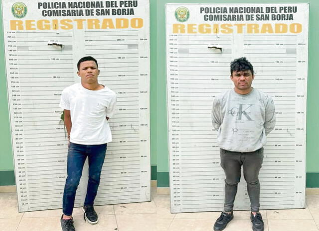 Despiadados. Estos son los dos delincuentes capturados.   