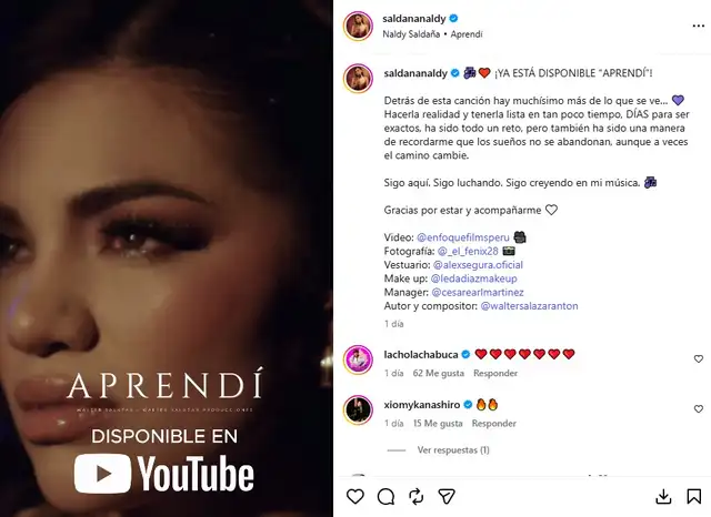 Naldy Saldaña sigue luchando por su música. Naldy Saldaña sigue luchando por su música.