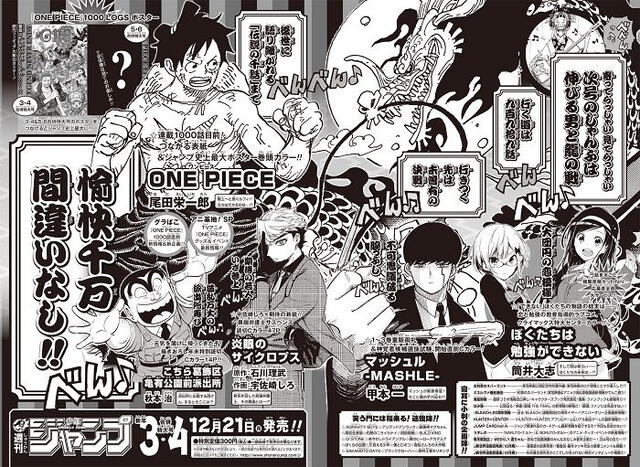Ranking Semanal de Popularidad. Foto: Weekly Shonen Jump