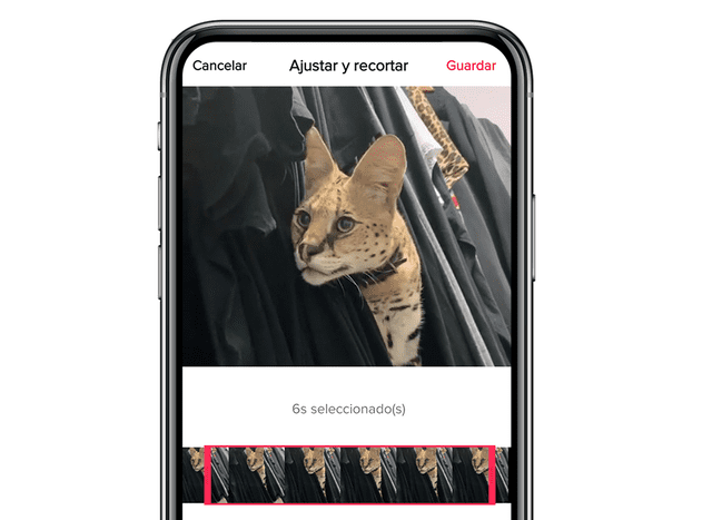 Selecciona la parte del clip que quieres mostrar en tu perfil de TikTok. Foto: La República
