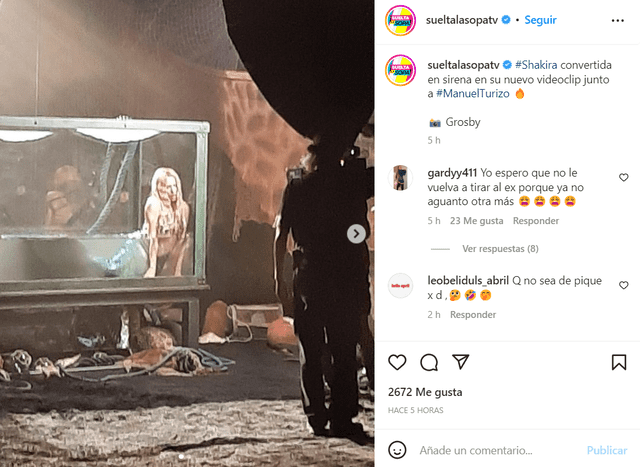 Shakira y Manuel Turizo todava no comunican la fecha de estreno del video musical. Foto: Instagram/sueltalasopatv 