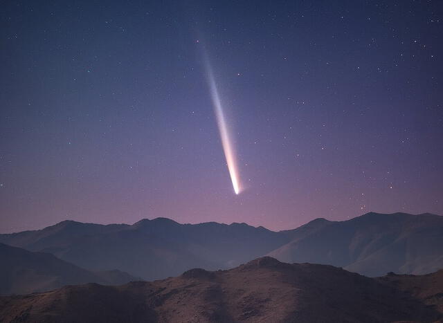  Tsuchinshan-ATLAS es el cometa más brillante de los últimos años, según astrónomos. Foto: Yuri Beletsky    