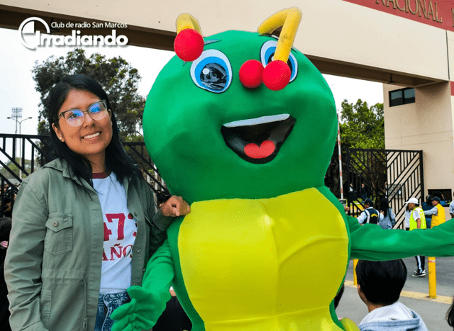  Milagros Cheje es la 'gusana legendaria' 2024. Foto: Irradiando San Marcos   