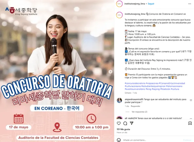San Marcos, san marcos, UNMSM, corea del sur, curso de coreano