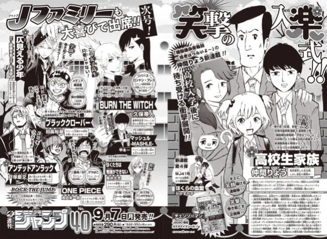 Ranking Semanal de Popularidad (Foto: Weekly Shonen Jump)