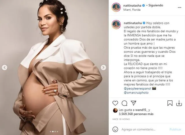 Natti Natasha confirma embarazo. Foto: captura/Instagram