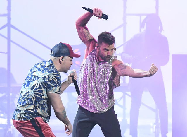 Ricky Martin en los Latin Grammy.