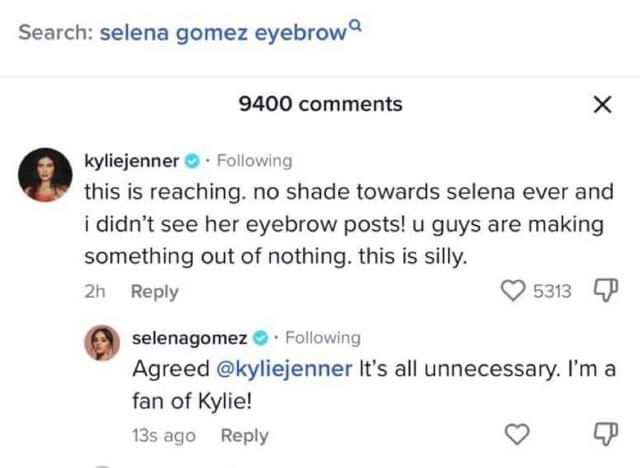  Kylie Jenner aclara qué pasó y Selena Gomez lo acepta. Foto: captura de Tiktok<br><br>  