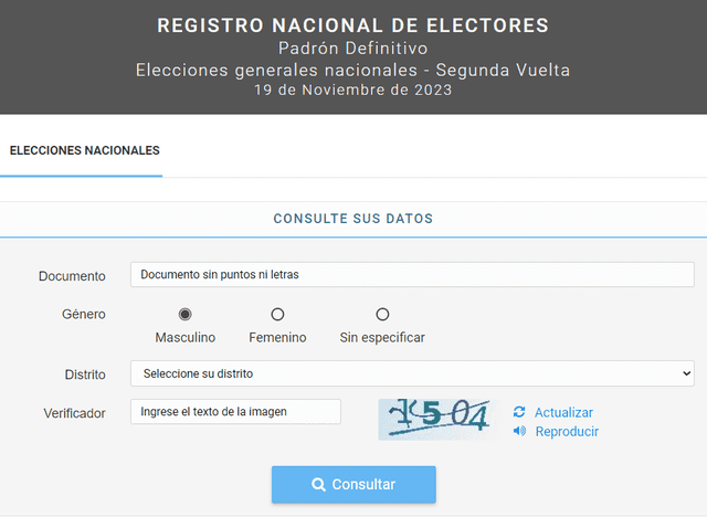 Registro Nacional de Electores