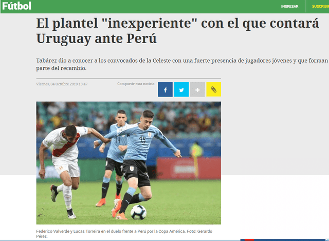 Perú vs Uruguay