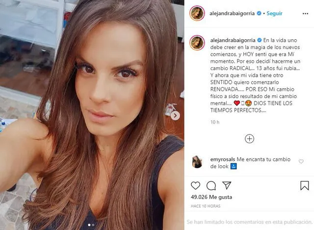 Alejandra Baigorria. Foto: Instagram