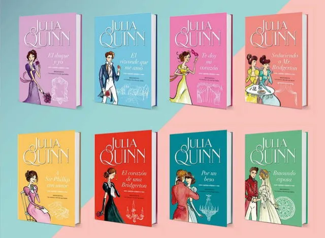 La obra original de Julia Quinn consiste de un total de ocho libros. Foto: Telva.
