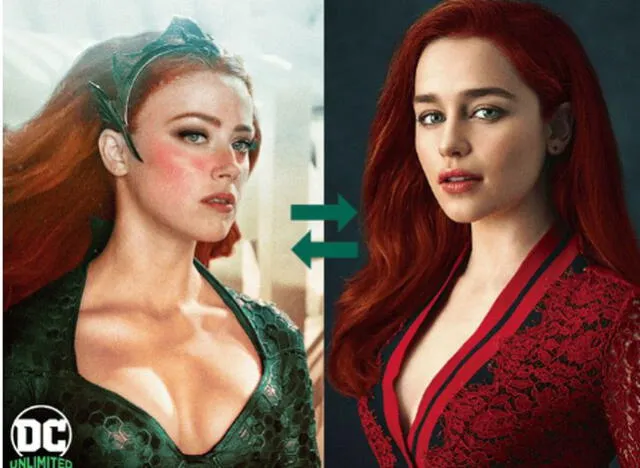 Los fanáticos de DC Comics creen que Emilia Clarke sería la elección perfecta como reemplazo de Amber Heard.