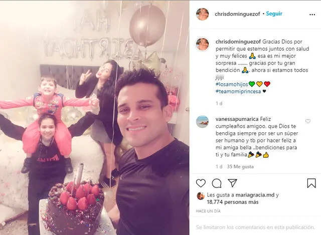 Foto captura: Christian Domínguez Instagram