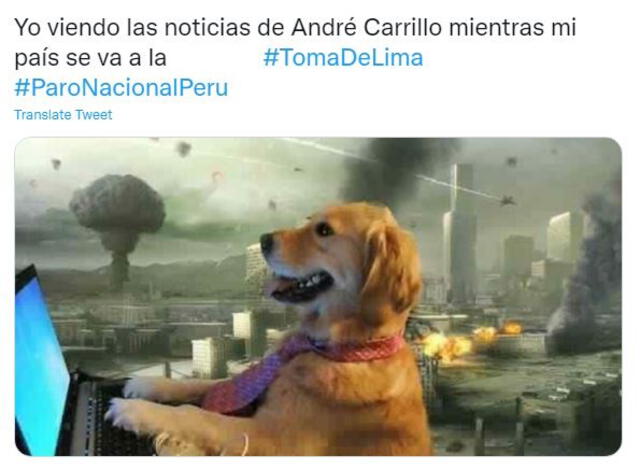 Memes sobre André Carrillo tras el partido Messi vs. Cristiano. Foto: captura Twitter