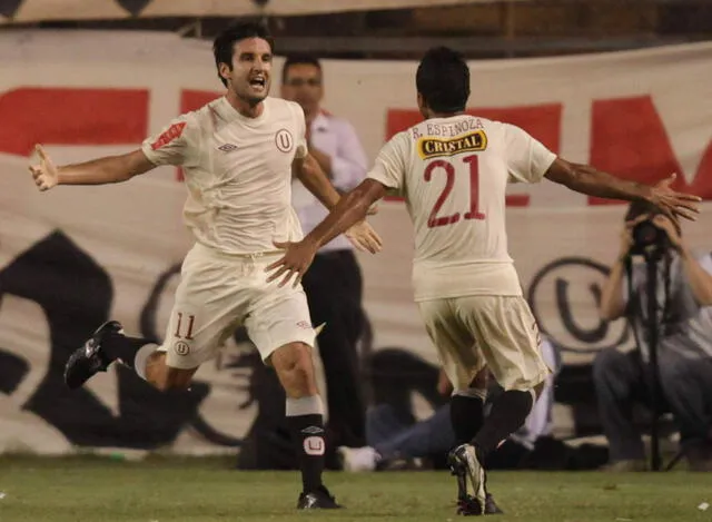 Labarthe anotó un tanto en la Libertadores 2010: a Lanús en el triunfo 'crema' por 2-0. Foto: GLR   
