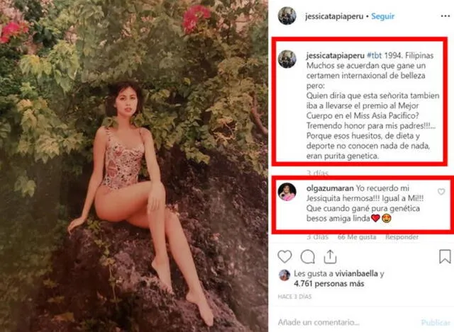  Jessica Tapia, modelo peruana. Foto: captura/Instagram  