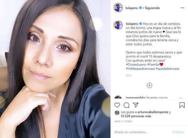 Tula Rodríguez publica mensaje en Instagram