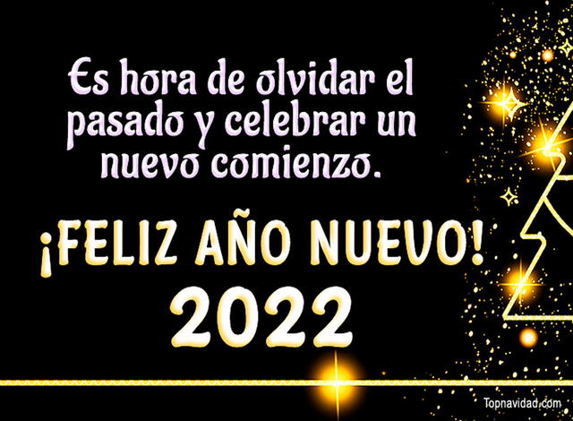 Tarjetas de Feliz Año Nuevo 2022. Foto: Top Navidad