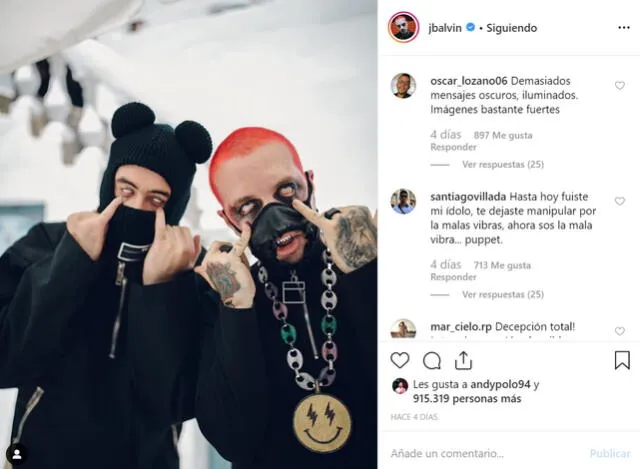 Usuarios de redes sociales critican nuevo video de J Balvin y Bad Bunny.