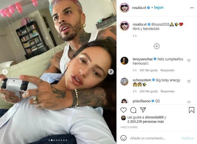 Rosalía y Rauw Alejandro se dejaron de seguir en Instagram