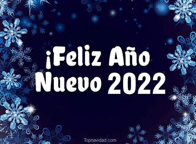 Tarjetas de Feliz Año Nuevo 2022. Foto: Top Navidad