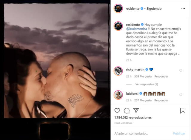 La tierna publicación de Residente en Instagram a propósito del cumpleaños de su pareja.