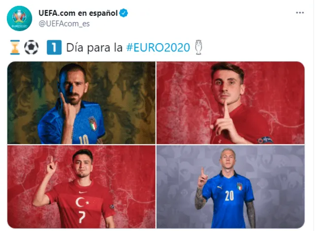 Tuit de la UEFA. Foto: Captura de Twitter