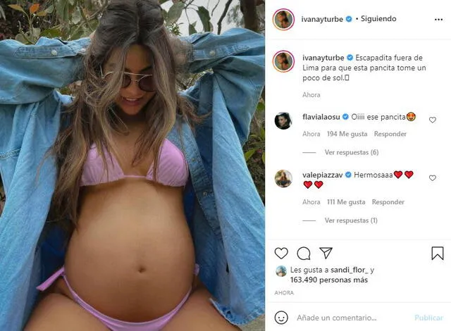 Ivana Yturbe luce su pancita de embarazada