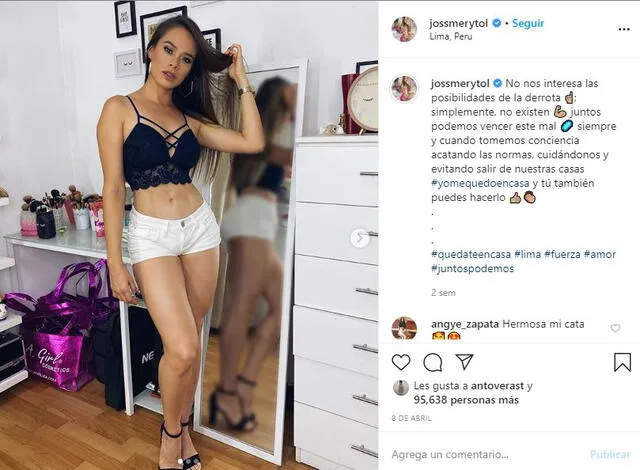 Jossmery Toledo en Instagram.