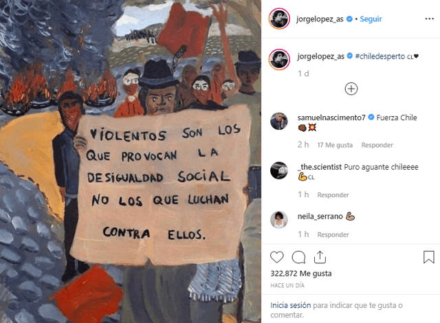 Jorge López se pronuncia sobre las protestas en Chile