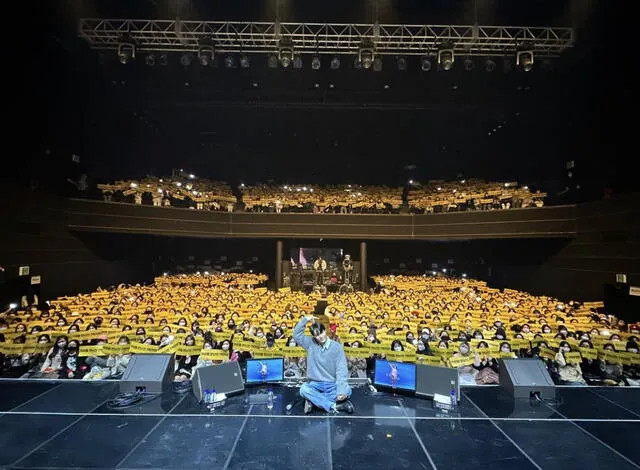 Fanmeeting que Kai realizó por su cumpleaños en enero. Foto: SM Entertainment   