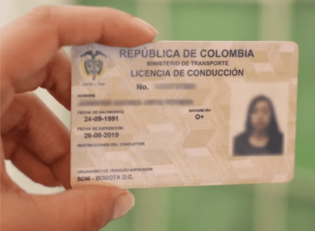 licencia de conducir Colombia