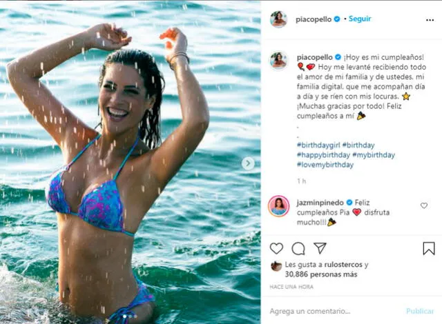 María Pía Copello cumple 43 años y celebra en Instagram con divertida sesión de fotos. Foto: María Pía Copello Instagram