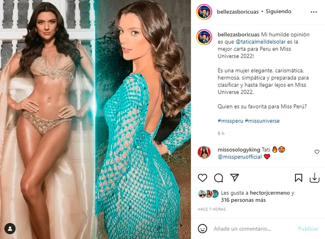 Tatiana Calmell podría ganar el Miss Perú 2022