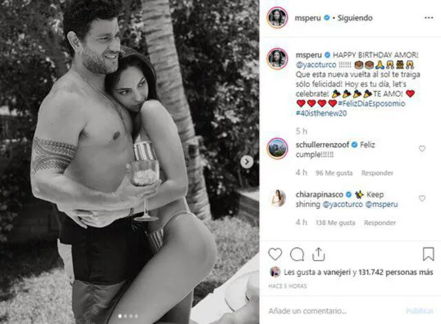 Yako Eskenazi recibe romántico detalle de Natalie Vértiz. Captura: Instagram