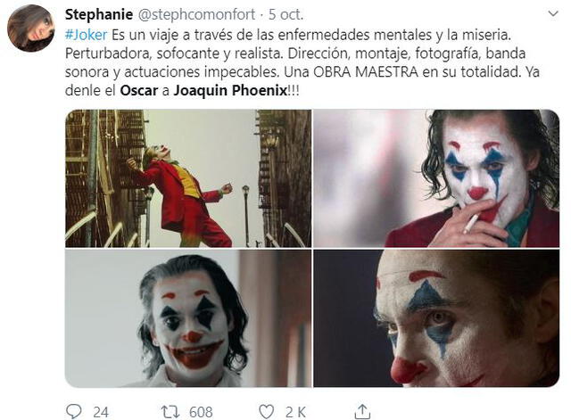 Película con Joaquin Phoenix sorprende a los espectadores - Fuente: Twitter