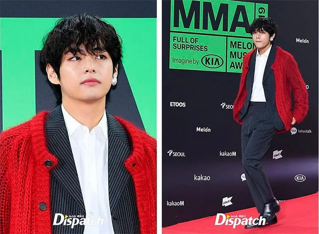 Kim Taehyung de BTS se vistió de PRADA durante los Melon Music Awards (MMA 2019).