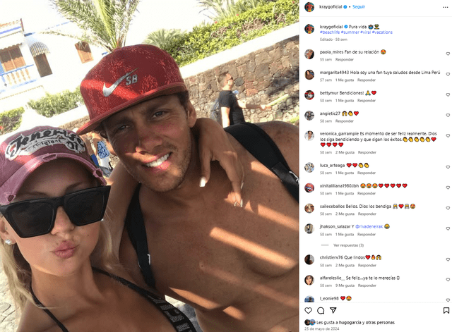 Krayg Peña y su novia. Foto: Instagram/kraygoficial Krayg Peña y su novia. Foto: Instagram/kraygoficial