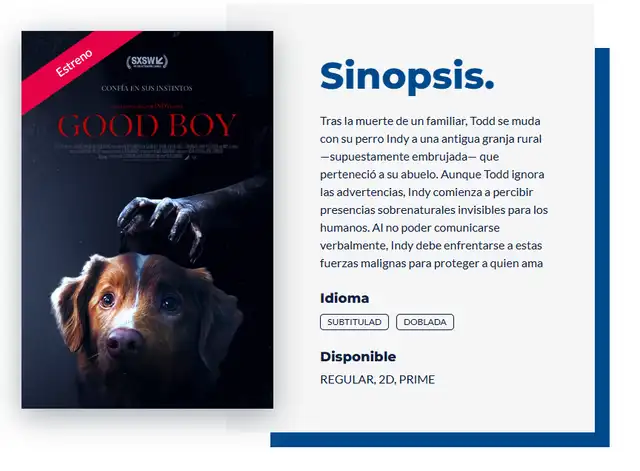 Película de terror 'Good Boy' es protagonizada por Indy, el perro del director Ben Leonberg. Foto: captura Cineplanet   