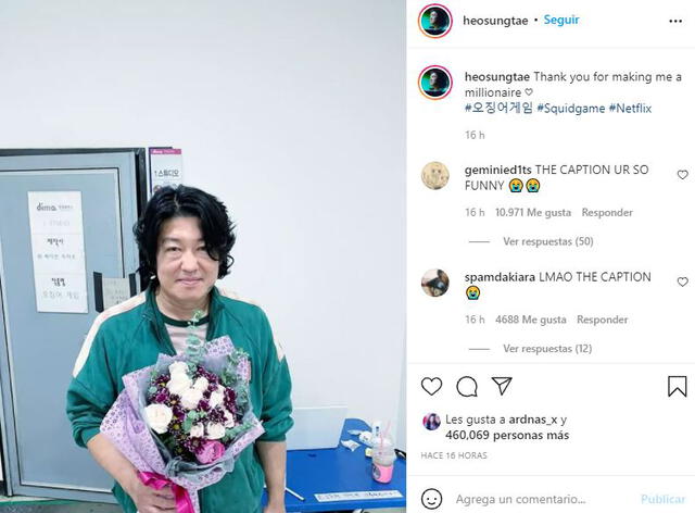 Heo Sung Tae en Instagram. Foto: captura