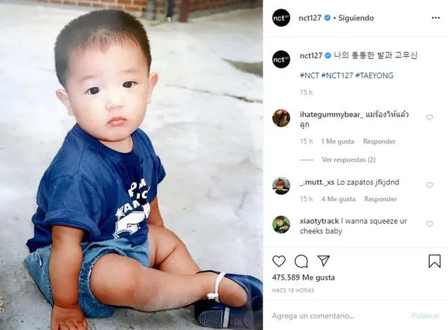 Lee Taeyong de NCT comparte una enternecedora foto de su infancia.