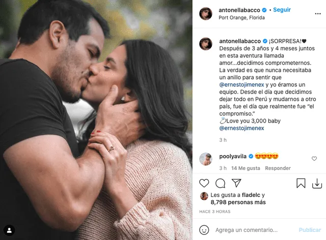 Ernesto Jiménez le dedica mensaje a su pareja